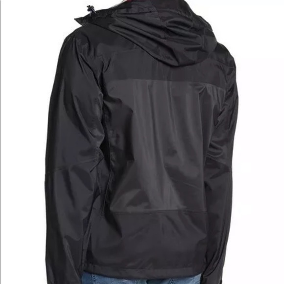 Hawke & CoMens Hooded Rain Full Zip Jacket,Black, - Picture 2 of 7